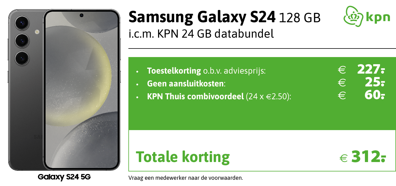 kortingstabel S24 KPN