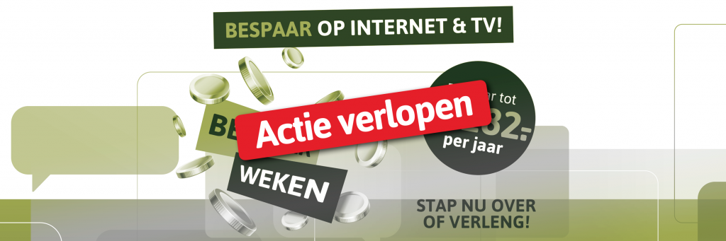 Verlopen bespaarweken internet en tv