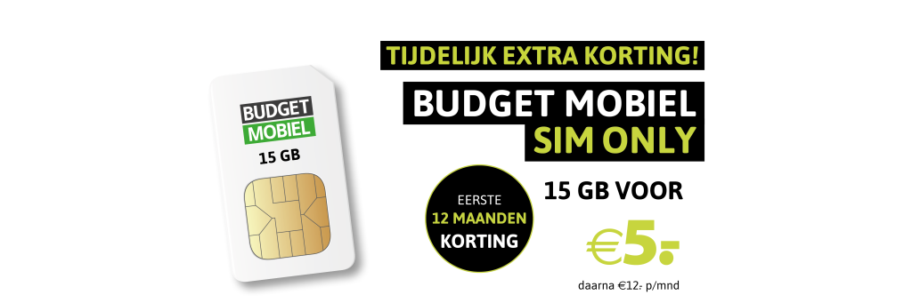 Budget Mobiel beste Sim Only en Internet & TV aanbiedingen