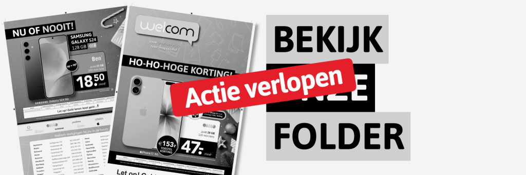 Ideaal! Met onze folder mis je geen enkele actie meer.